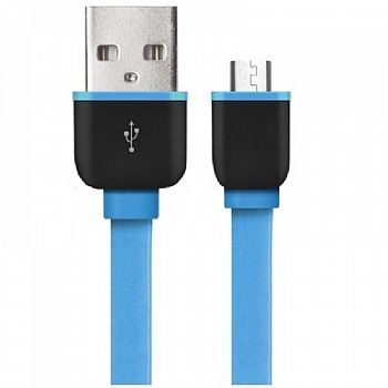 Cabo USB Macho X Micro USB Macho * 1 Metro / Azul * WI298 (Cod. 33973-9)