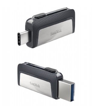 Pen Drive OTG 32 Gb * 2 em 1 para Smartphone,Tablets e PC * Ultra Dual Drive Type-C (USB-A/USB-C) 3.1 - (Cod. 38697)