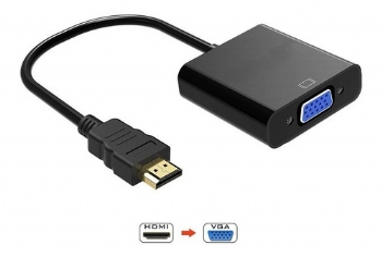 Cabo Adaptador HDMI x VGA DB15 (Hdmi Macho X VGA DB-15 Fêmea) 20 cm <BR>(Cod. 31644-8)