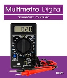 Multímetro Digital Multilaser AU325 * 830B * Preto * 1 Ano de Garantia * - (Cod. 32904-0)