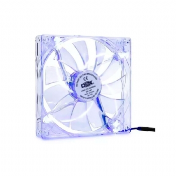 Ventilador Cooler para Gabinete / Fonte 14 x 14 cm com conector para Placa e Fonte *LED Azul* - (Cod. 37719)