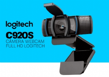 Câmera Webcam Logitech C920S PRO Full HD 1080p USB com Microfone - (Cod. 37362NPD)