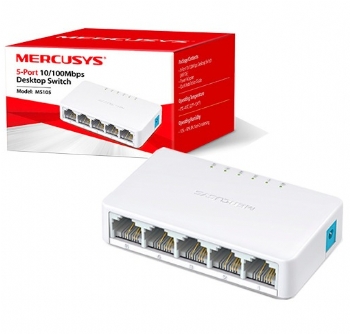 Hub Switch Roteador 5 portas 10/100 Mbps * Mercusys MS105 * - (Cod. 35933-7)