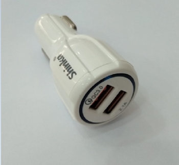 Adaptador Carregador Fonte Veicular USB Turbo 5.1A com 2 Portas USB  - (Cod. 35212-7)