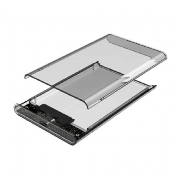 Case / Gaveta Externa USB 3.0 para HD de Notebook 2.5 com Cabo * Preto Transparente * Aceita HD até 4 Tb - (Cod. 37731)