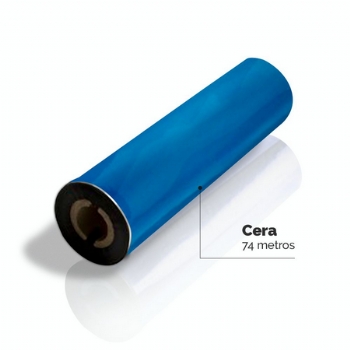 Ribbon Ribon Cera * para Impressora de Código de Barras Argox / Zebra / OS 214 / GC420T * 110 mm x 74 m (serve no 110 x 60)  - (Cod. 35964-1)